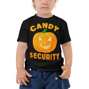 Candy Security Halloween Toddler Short Sleeve Tee