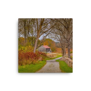 L’automne Grange toile art mural