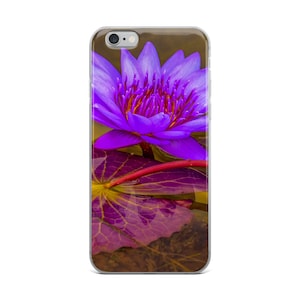 Purple Water Lily iPhone Case