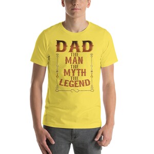 Dad The Man The Myth The Legend Short-Sleeve Unisex T-Shirt