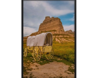Póster Enmarcado Carro cubierto