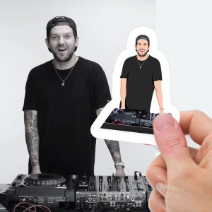 Benutzerdefinierte DJ-Aufkleber, benutzerdefinierte DJ-Logo-Aufkleber, benutzerdefinierte DJ-Laptop-Aufkleber, benutzerdefinierte DJ-Aufkleber für Macbook - Fotozeichnung
