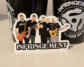 Pegatinas de banda personalizadas, pegatinas de merchandising de banda personalizadas, pegatinas personalizadas para banda, pegatinas con el logotipo de la banda, pegatinas de banda de rock, marca para una banda