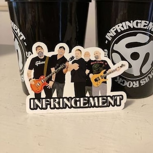 Custom Band Stickers, custom band merch stickers, custom stickers voor band, band logo stickers, rock band stickers, branding voor een band