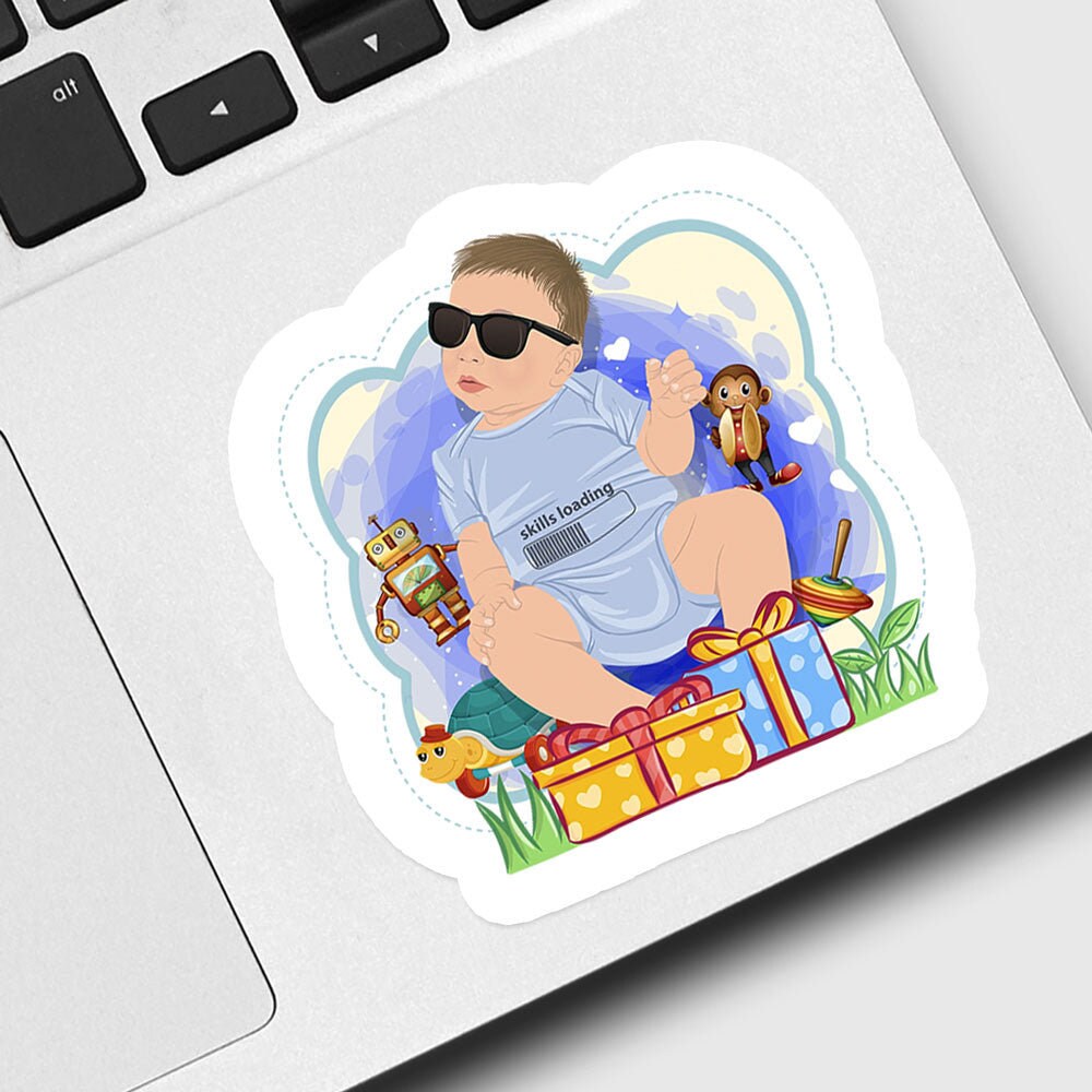 Baby Picture Stickers, Custom Baby Stickers, Baby Stickers and Decals ...