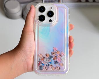 Build Your Personalized Custom Photo Shaker Phone Case, Shaking Charms Inside, Candy Galaxy