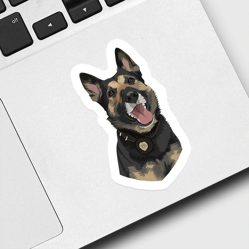 Personalized Dog Stickers Hand Drawn Custom Pet Sticker Etsy