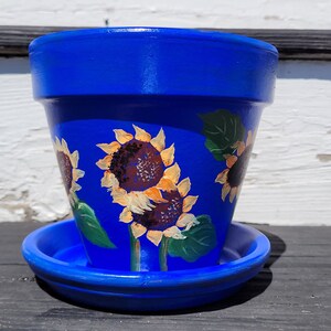 Sunflowers of Charleston Terra Cotta Pot