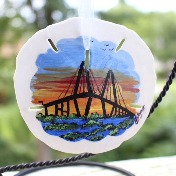 Ravenel Bridge Sand Dollar Ornament