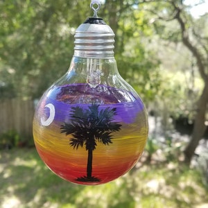 Palmetto and Moon at Sunset Ornament