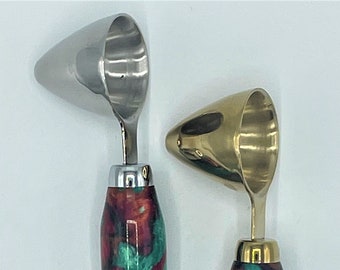 Multi color Alumilite Handmade Epoxy Coffee Scoop / Two Tablespoon Scoop