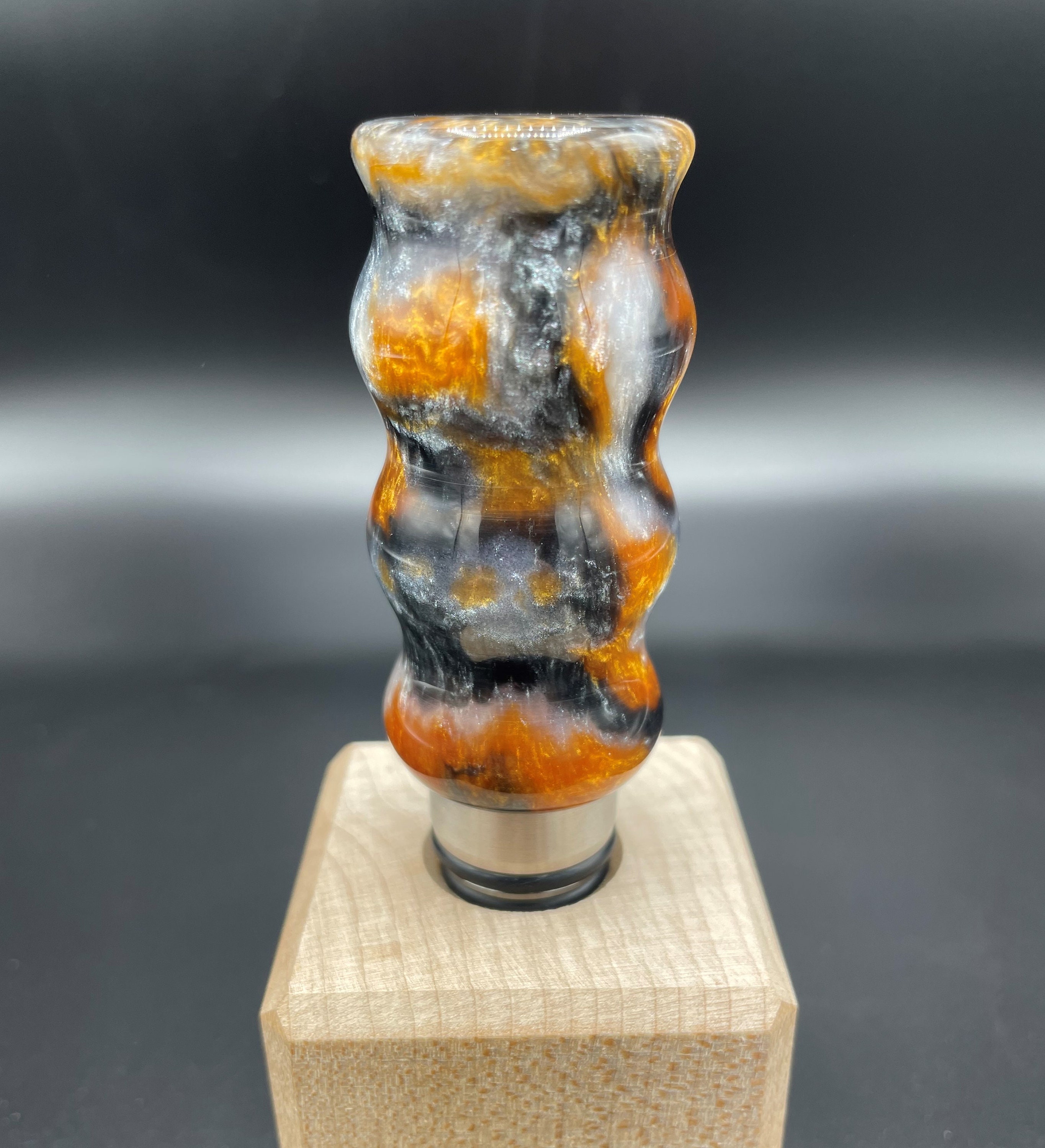 Hand Turned Bottle Stopper / Epoxy Resin Bottle Stopper / Etsy