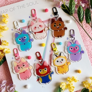 BTS Cat Acrylic Keychain