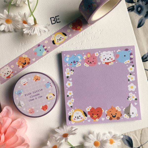 Spring Babies Stationery (Memo Pad + Washi Tape)