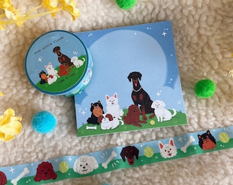 Bangtan Doggos Stationer (Memo Pads + Washi Tape)