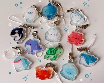 Ocean Creatures Gacha Acrylic Charm