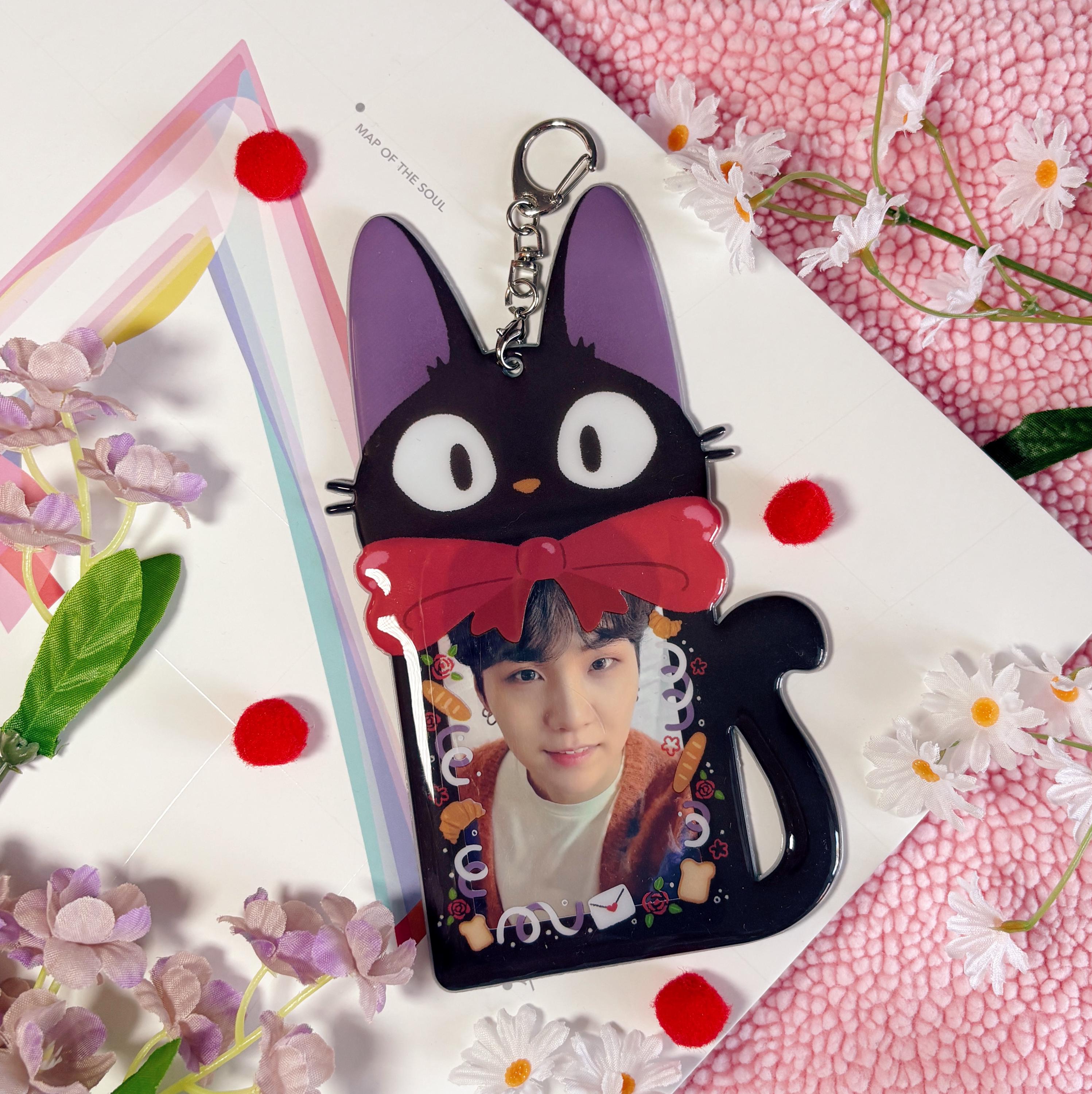 Black Cat Photocard Holder - Etsy