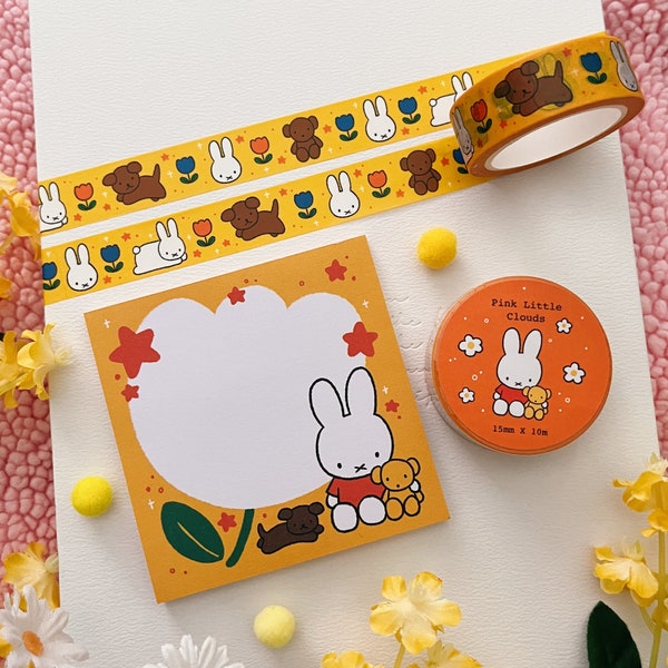 Miffy Stationery (Memo Pad and Washi Tape)