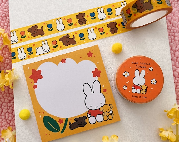 Miffy Stationery (Memo Pad and Washi Tape)