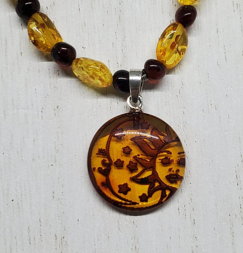 Baltic Amber beads Baltic Amber solstice pendant