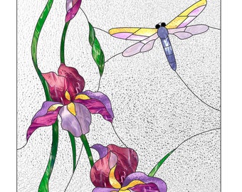 picture Simple Stained Glass Patterns Flowers stained glass patterns to download pdf