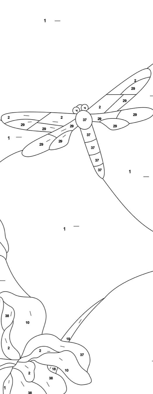 Stained glass pattern to download Dragonfly Panel Window Decor Etsy