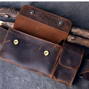 Leather Chest Packs Men,men Leather Waist Bag,leather Bag Men,mens ...