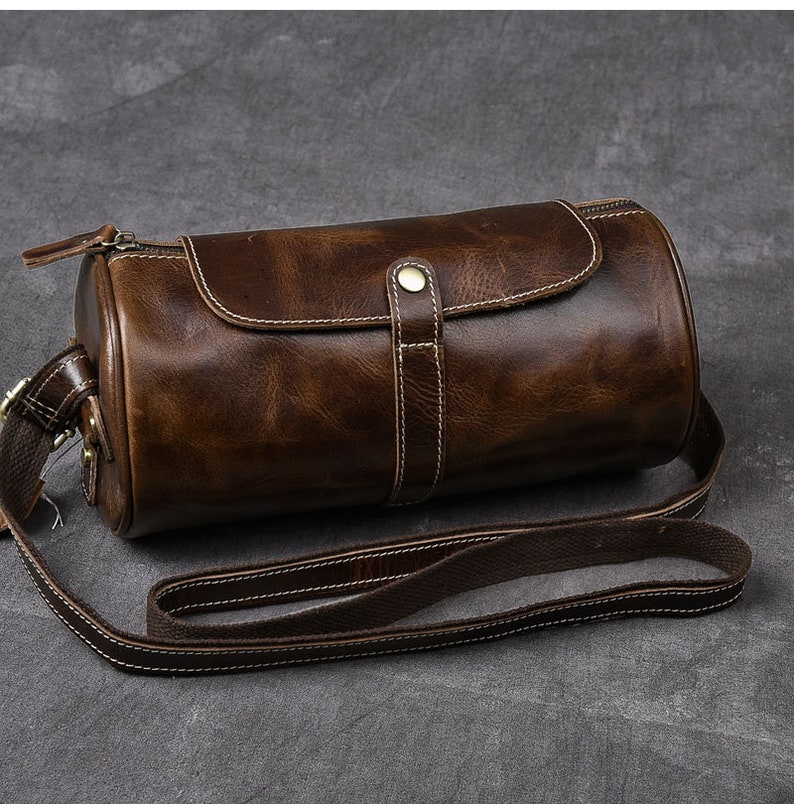 Mens Leather Travel Bag/leather Duffel Bag/weekender Etsy
