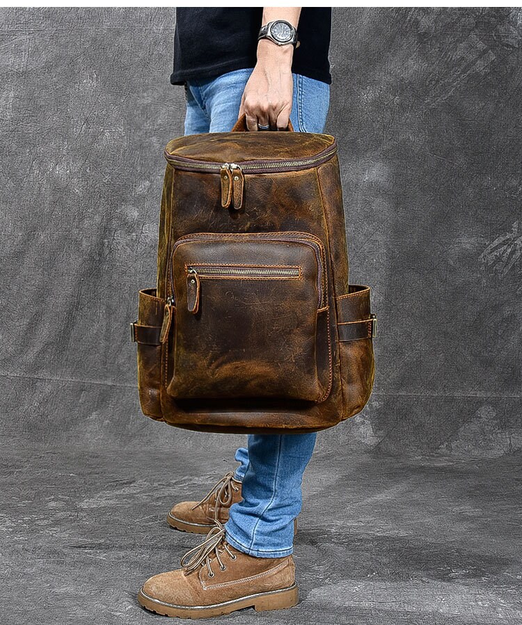 Leather Backpack Men,men Leather Backpack,leather Bag Men, Men Backpack ...