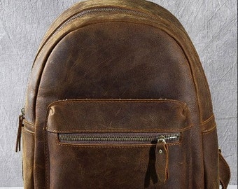 Leather Backpack for Both Women and Men,Men Leather Backpack,Leather Bag Men, Men Backpack,Mens Leather Bag, Men Leather Backpack