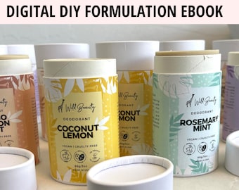 Vegan All Natural Deodorant Digital Download Recipe