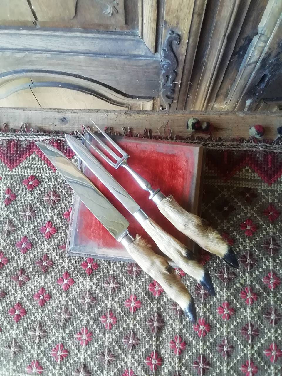 Vintage Français Deers Feet Sculpting Set