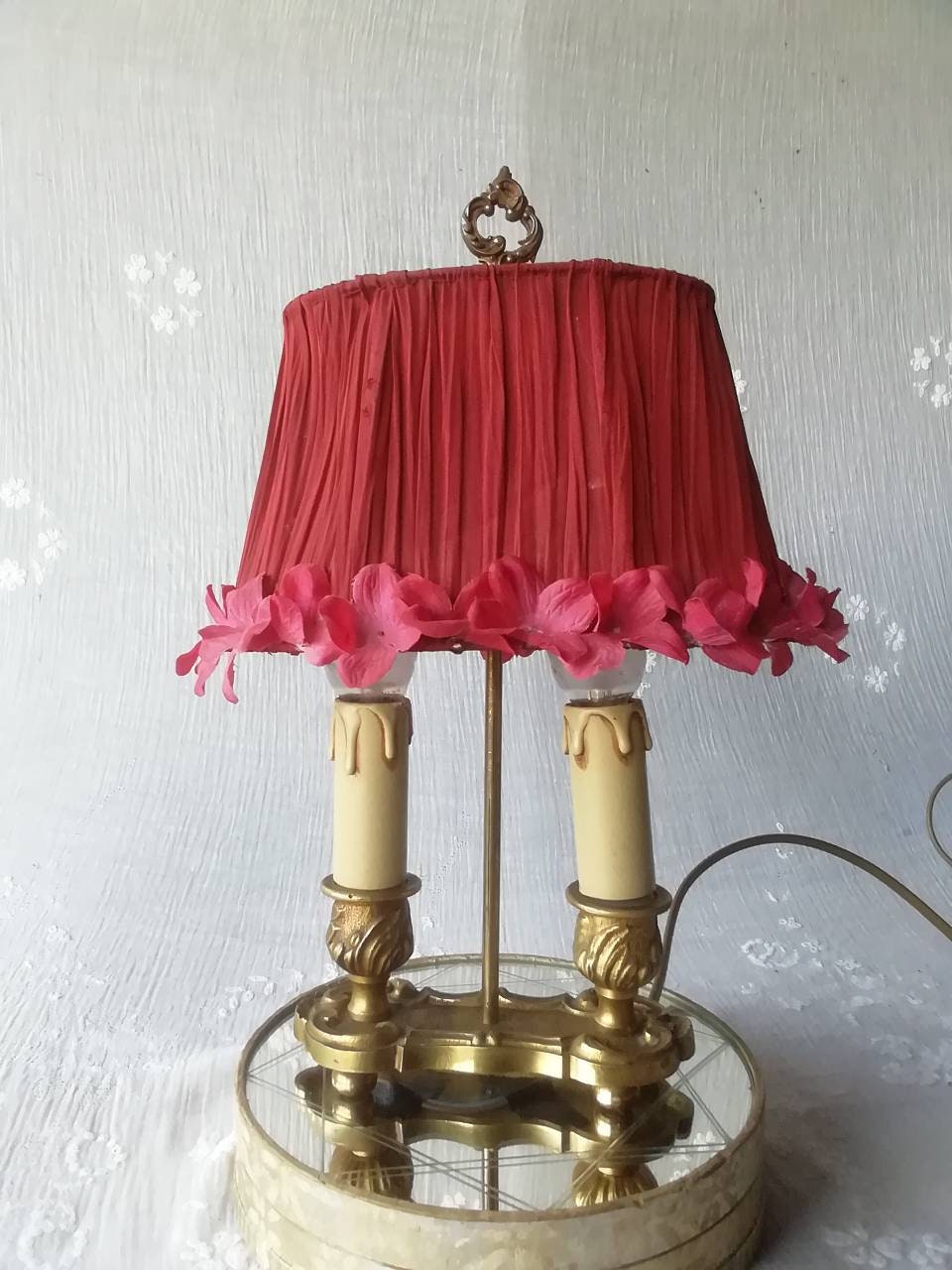 Une Lampe Vintage Français Boudoir/Chambre à Coucher
