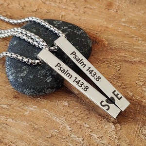 matching necklaces for couples initials name bible verse long distance boyfriend promise necklace anniversary one year two heart couples set