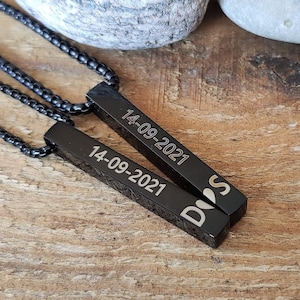 Matching Necklaces for Couple Jewelry Anniversary Boyfriend Girlfriend Gift Heart Necklace