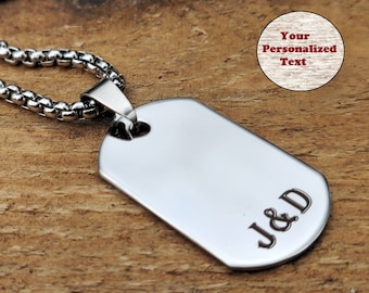 mens tag necklace boyfriend personalized gift personalized dog tag for men military tag pendant necklace mens custom necklace id tag army