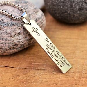 psalm 46 10 bible verse jewelry christian necklace bible quotes bible study gift scripture inspirational necklace encouragement faith gift