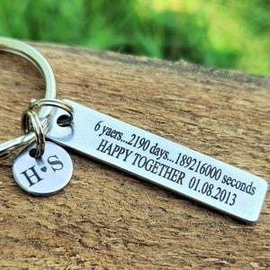 6 year anniversary keychain iron anniversary six year anniversary gifts for men gift for him gift her iron wedding 11th anniversary steel