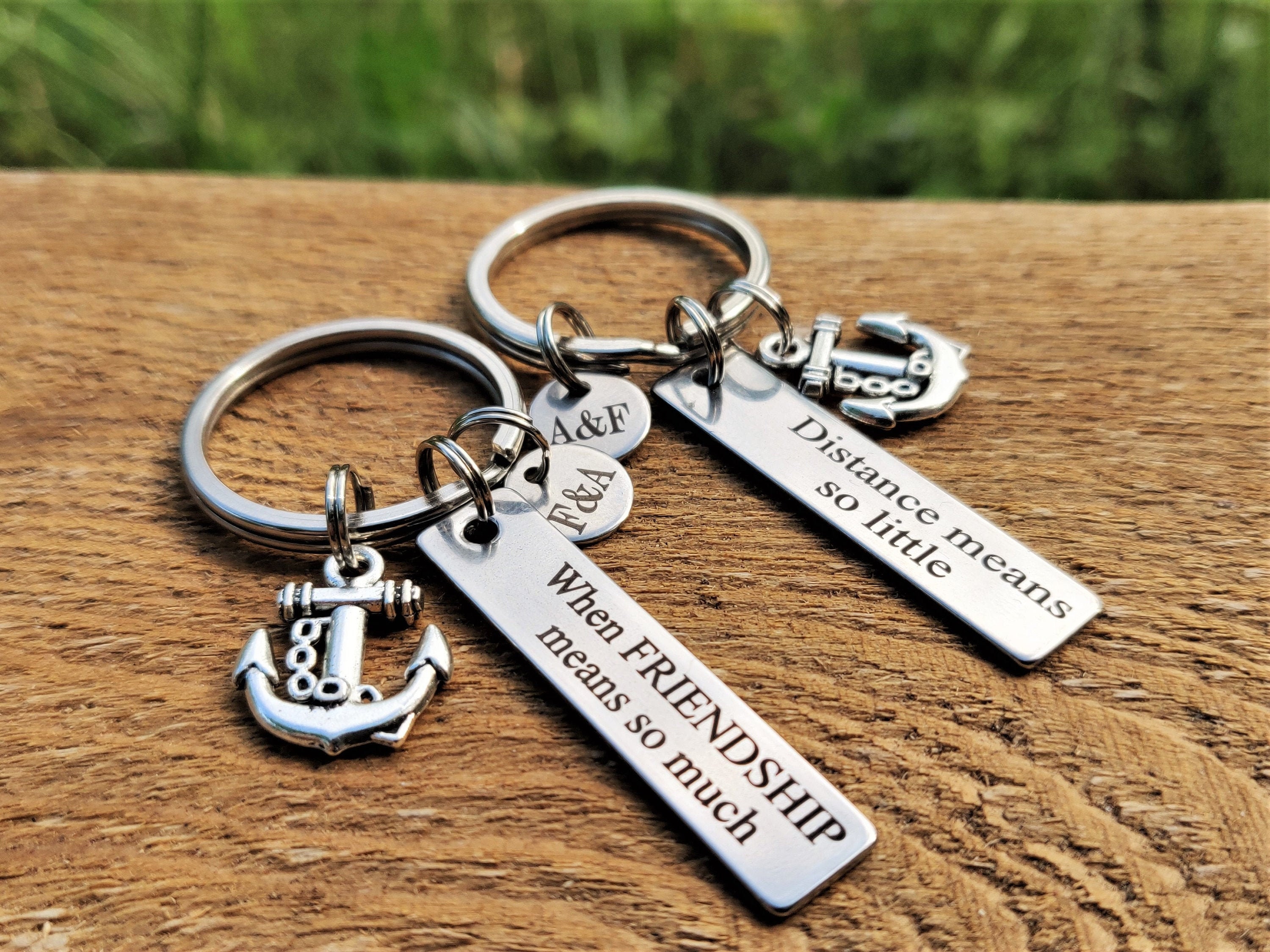 Anchor keyring gift anchor keychain personalised anchor gift Etsy