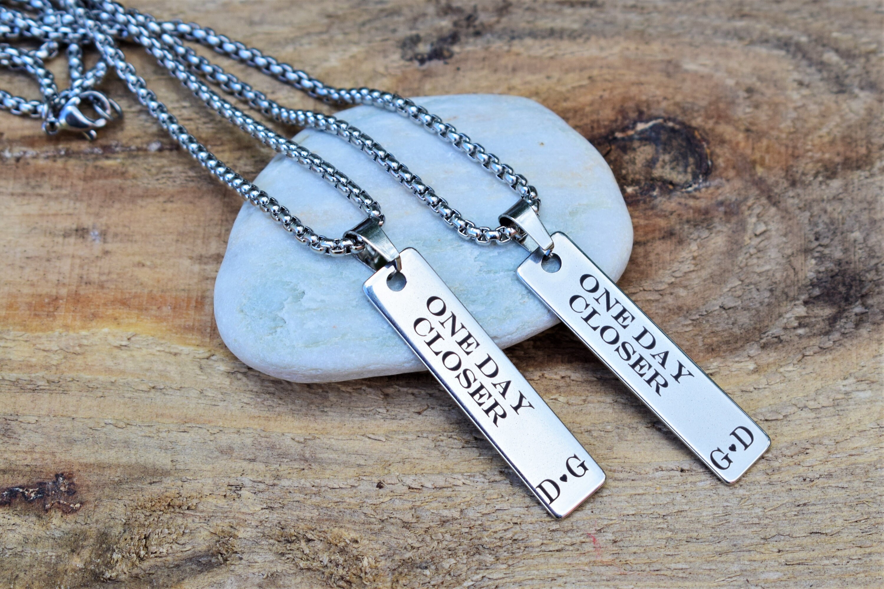 Couples Necklace Set Personalized 