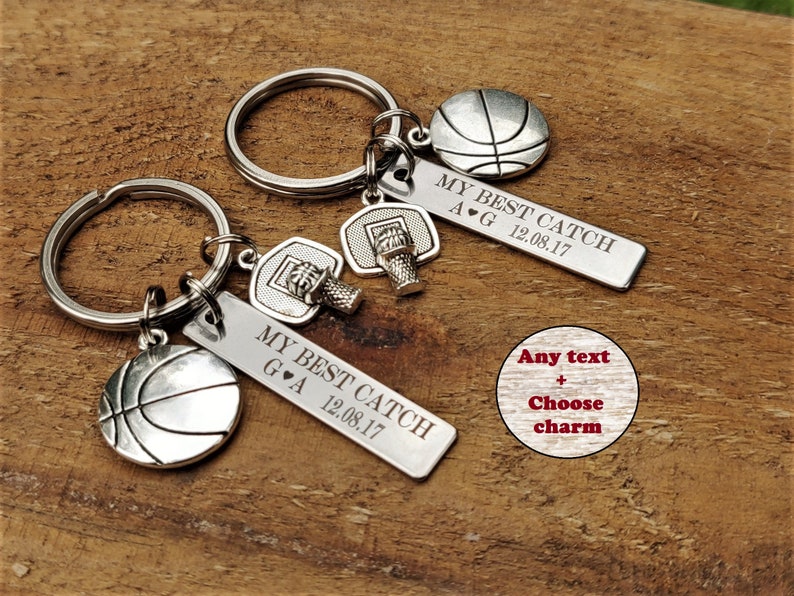 Matching Keychains for Couples His and Her Keychain Key Chains Etsy