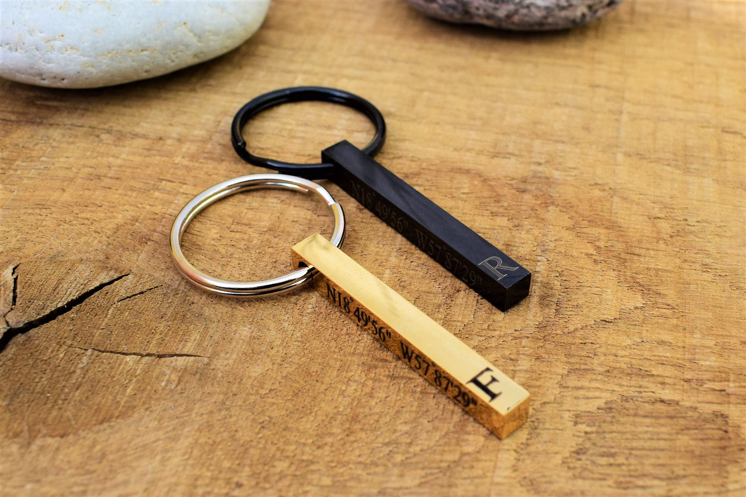 Personalized couple keychain couples keyring boyfriend Etsy