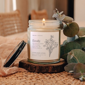 Birth Month Flower Candles, Home Fragrance