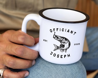Officiant Proposal Gift For Man, Fishing Groomsman Gift, Best Man Bachelor Party Camping Mugs, Customized Fishing Gift