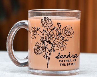 Mother of the Bride Mug - Wildflower Mug - Matron Maid of Honor Gift - Mother Groom Mug