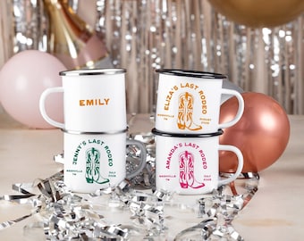 Western Bachelorette Party Favors Cowgirl Bachelorette Cups Western Bridal Party Cups Gifts Last Hoe Down Last Rodeo Camp Mugs
