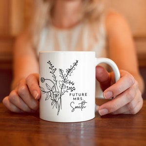 Future Mrs Mug Bride To Be Mug Personalized Future Mrs Gift Bride Mug Engagement Gift Bridal Shower Gift image 9