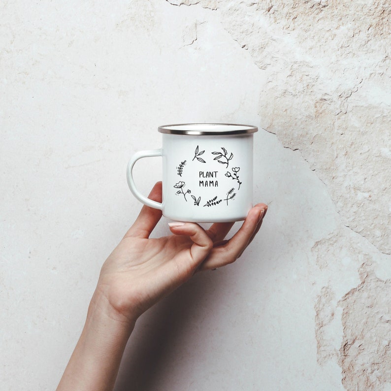 Plant Mom Mug Plant Lady Mug Plant Mama Mug Clear Glass Mug Gift For Gardeners Plant Lover Gift image 3