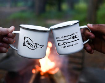 Camp Bachelorette Camping Mug, Love on the Lake Bachelorette Party Gifts