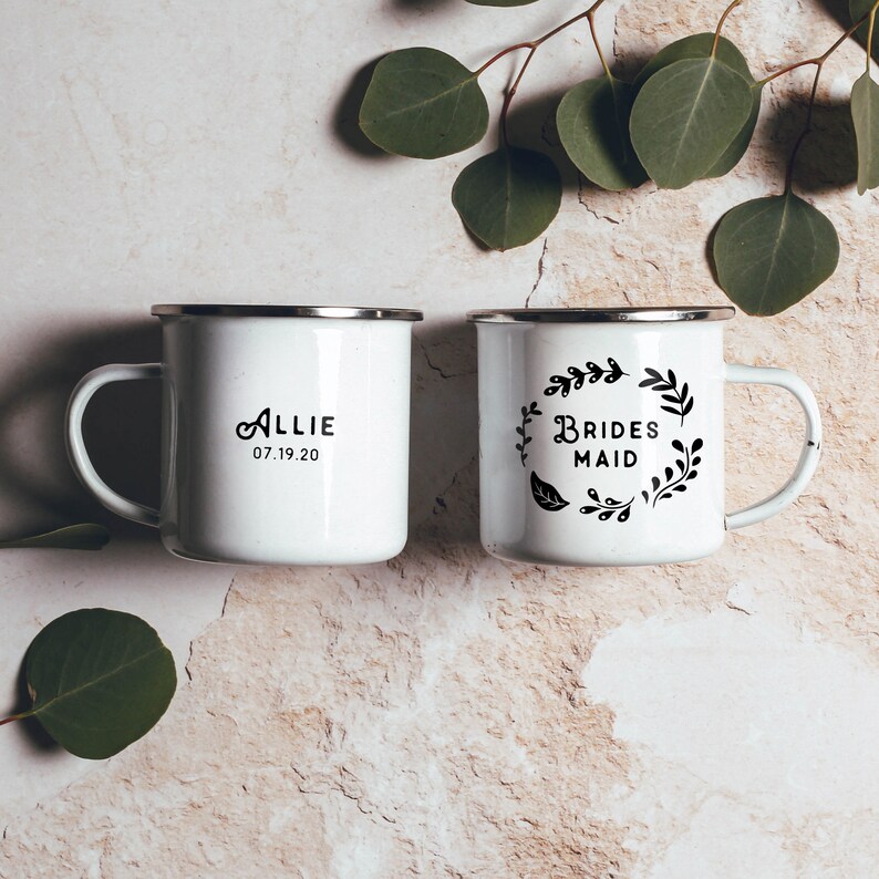 Bridesmaid Camping Mugs Maid of Honor Mug Personalised Bridal Etsy Canada